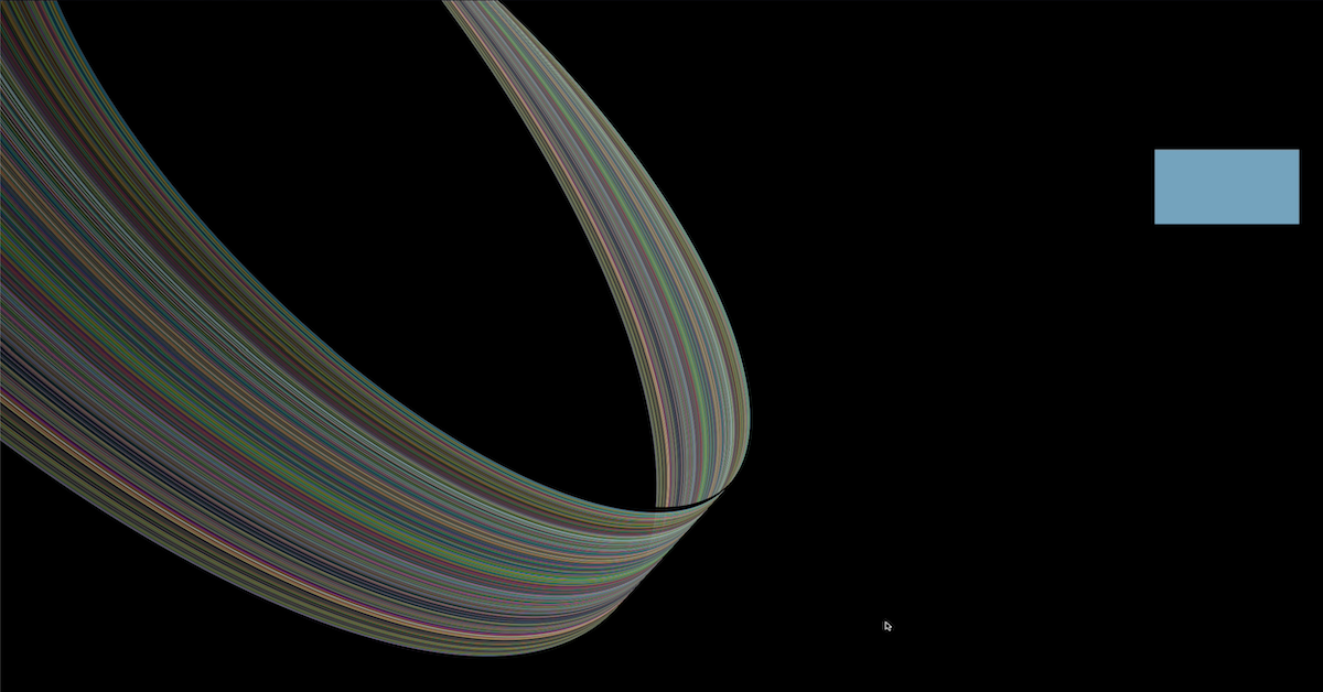 Installation view showing immersive environment