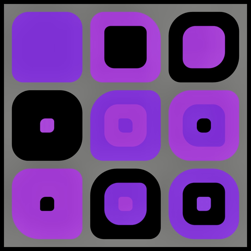 Visualization of order-5 Latin square